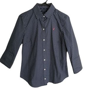 Nautica Button down Womens  Shirt, 3/4 Sleeve